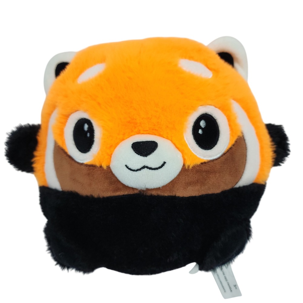 Fiesta Red Panda Plush Round Stuffed‎ Animal Orange Black Striped Tail